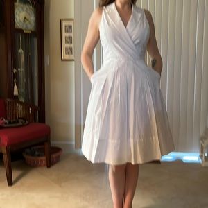 Size 4 Ralph Lauren whit, sleeveless summer dress.